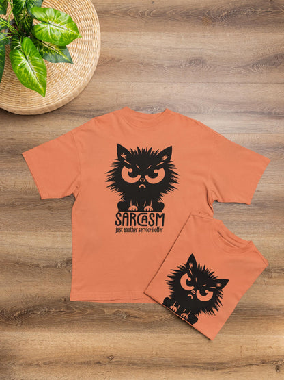 Sarcastic Cat Graphic Tee - Funny Grumpy Feline Lover Unisex Shirt Gift for Pet Owner