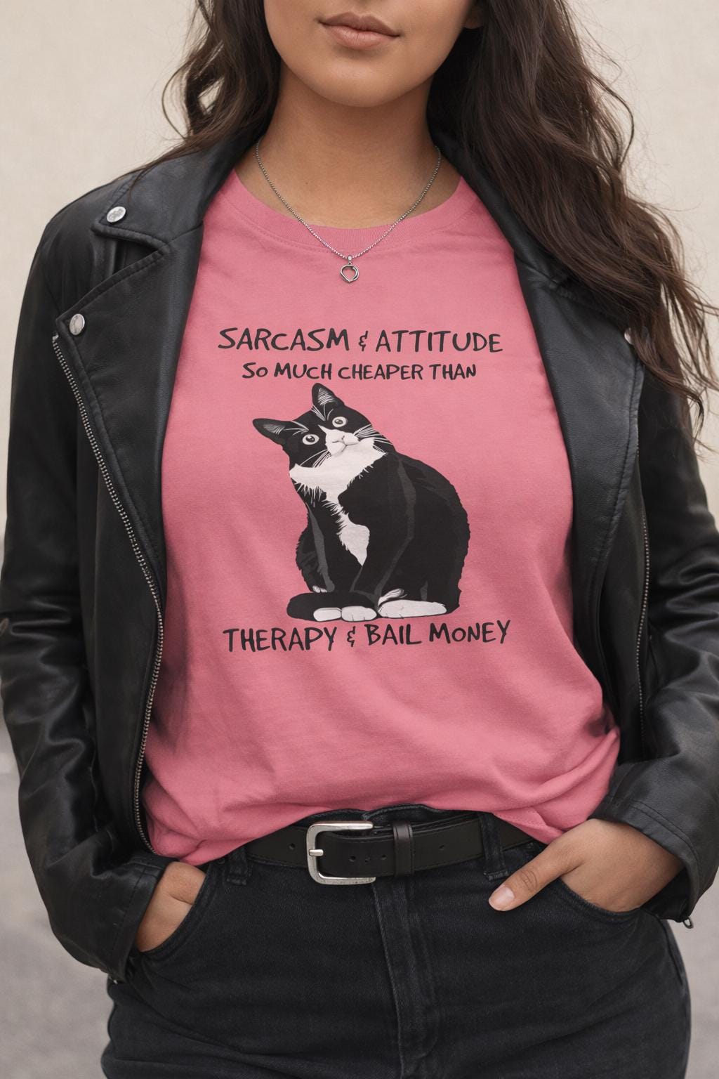 Funny Cat Graphic Tee - Sarcasm & Attitude Shirt