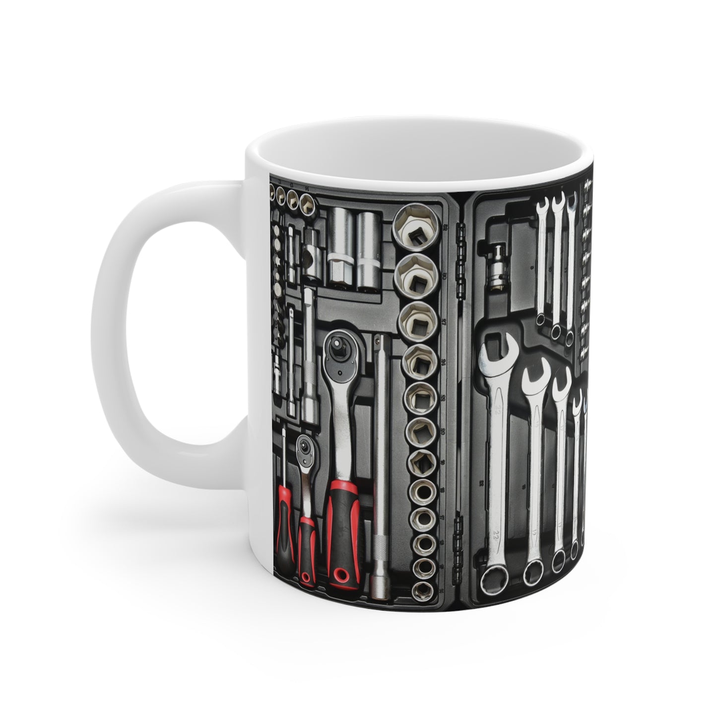 Toolbox Tools Mug — Mechanic Wrenches & Sockets Coffee Cup