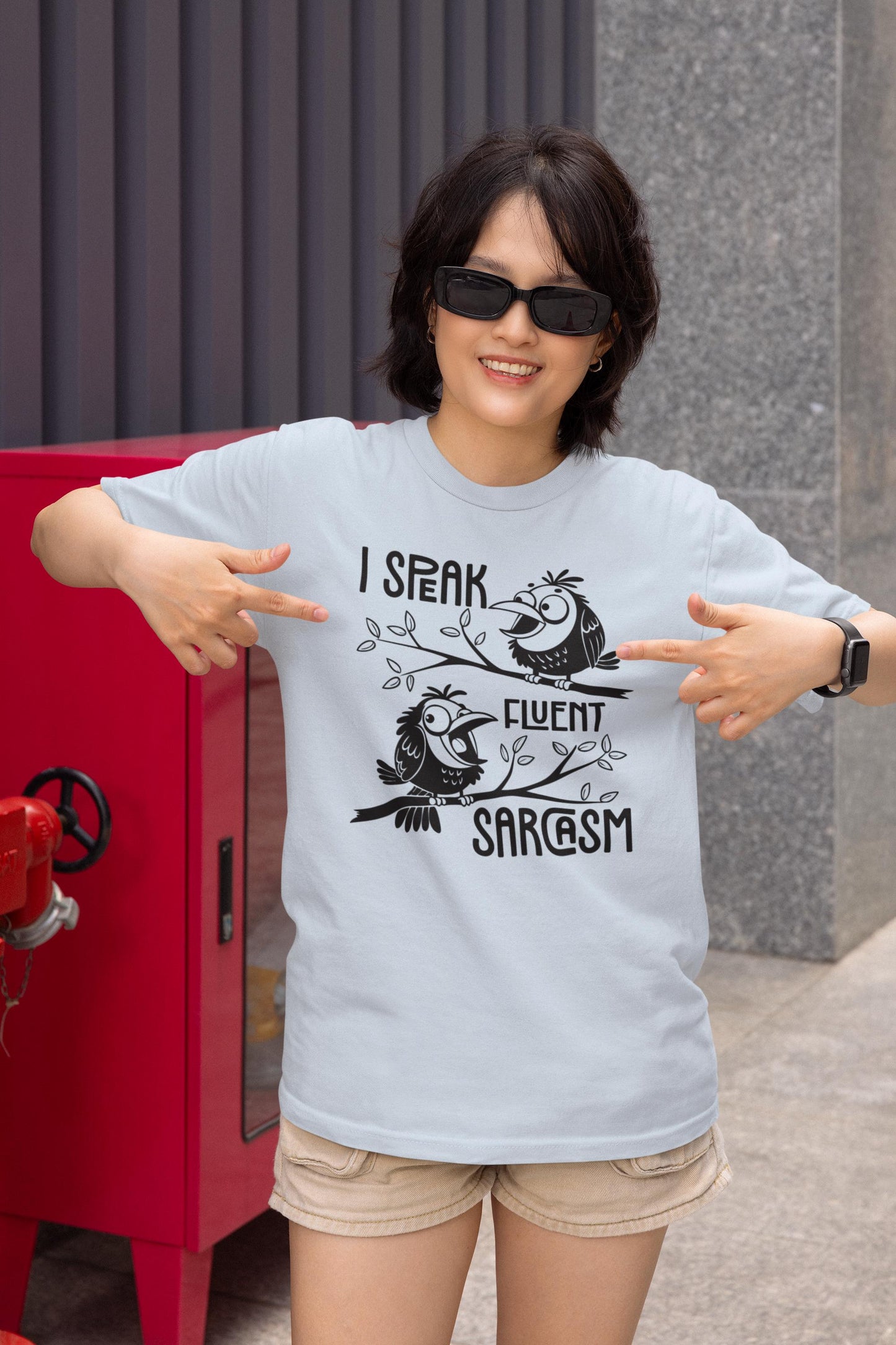 Funny Sarcastic Birds Graphic Tee - Unisex Softstyle Humor Shirt Gift