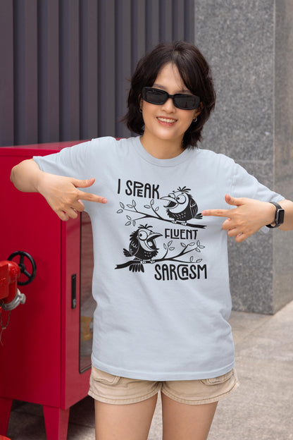 Funny Sarcastic Birds Graphic Tee - Unisex Softstyle Humor Shirt Gift