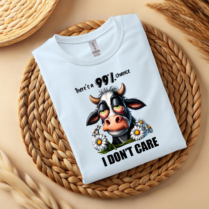 Funny Cow Graphic T-Shirt – Sarcastic Animal Lover Unisex Tee