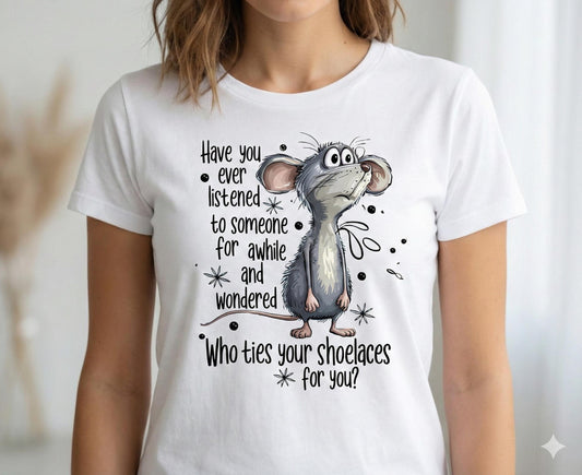 Sarcastic Mouse Graphic Tee – Snarky Humor, Unisex Cotton Shirt