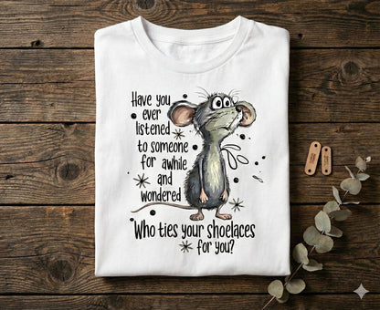Sarcastic Mouse Graphic Tee – Snarky Humor, Unisex Cotton Shirt