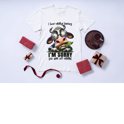 Funny Cow Graphic Unisex T-Shirt, Animal Lover Gift