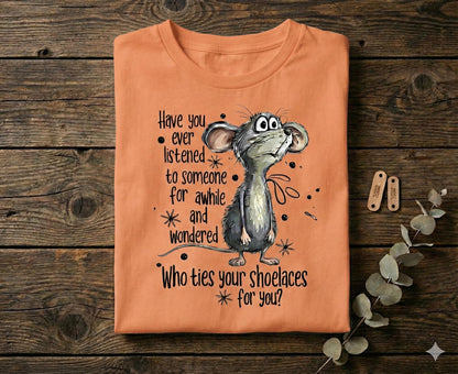 Sarcastic Mouse Graphic Tee – Snarky Humor, Unisex Cotton Shirt
