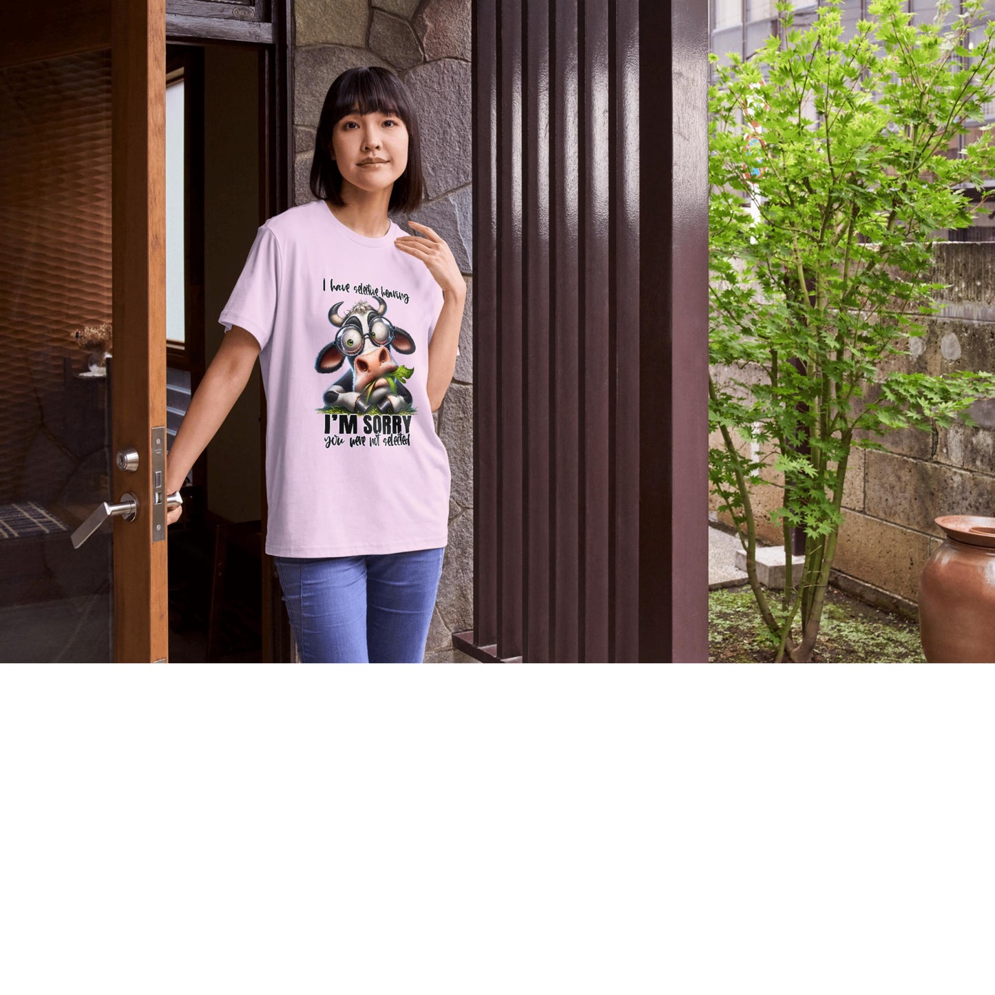 Funny Cow Graphic Unisex T-Shirt, Animal Lover Gift