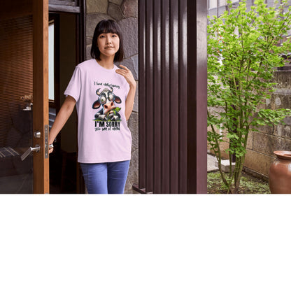 Funny Cow Graphic Unisex T-Shirt, Animal Lover Gift