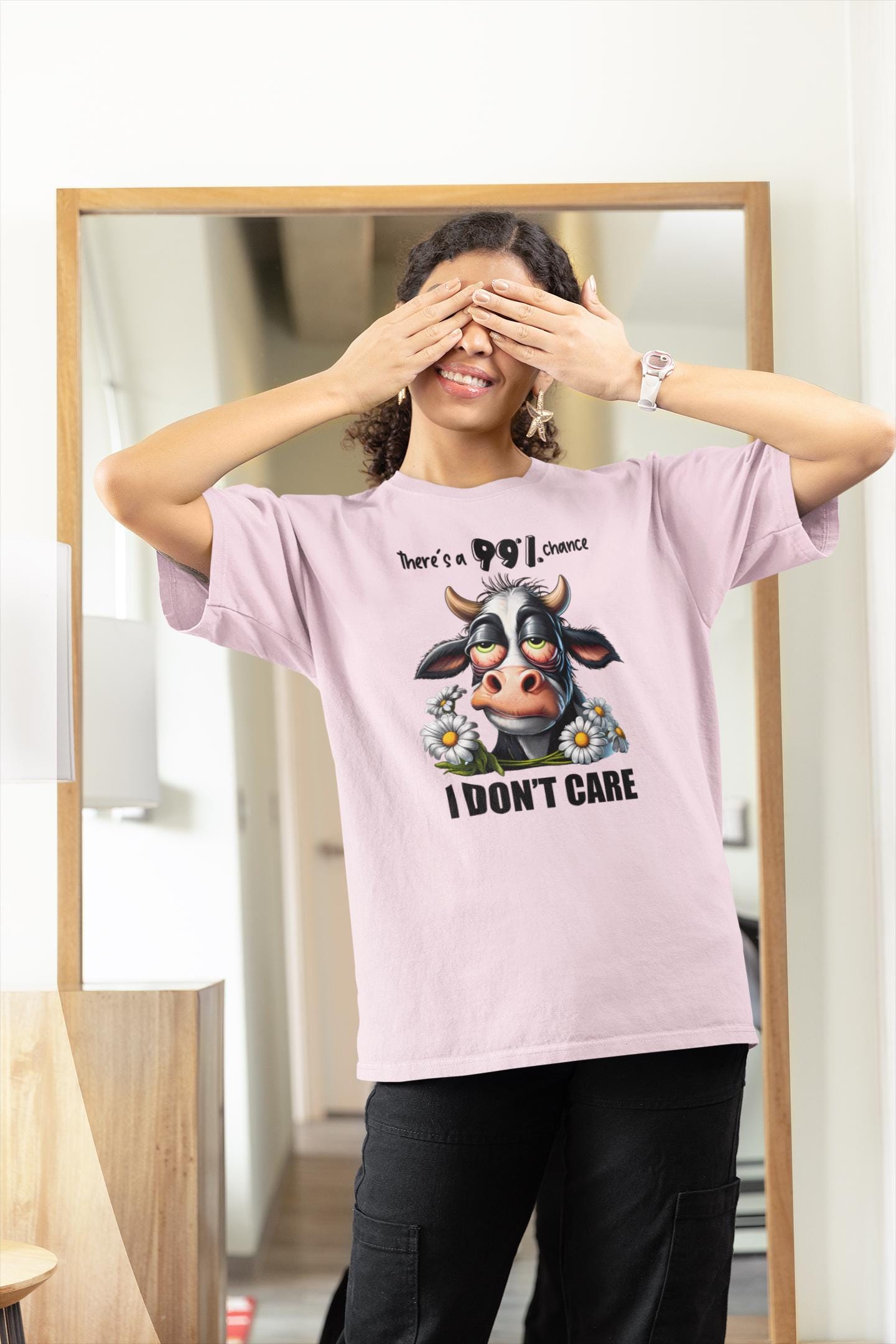 Funny Cow Graphic T-Shirt – Sarcastic Animal Lover Unisex Tee