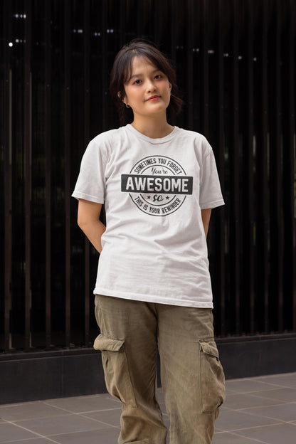 Reminder Graphic Tee, Unisex Soft Cotton T-Shirt