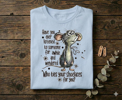 Sarcastic Mouse Graphic Tee – Snarky Humor, Unisex Cotton Shirt