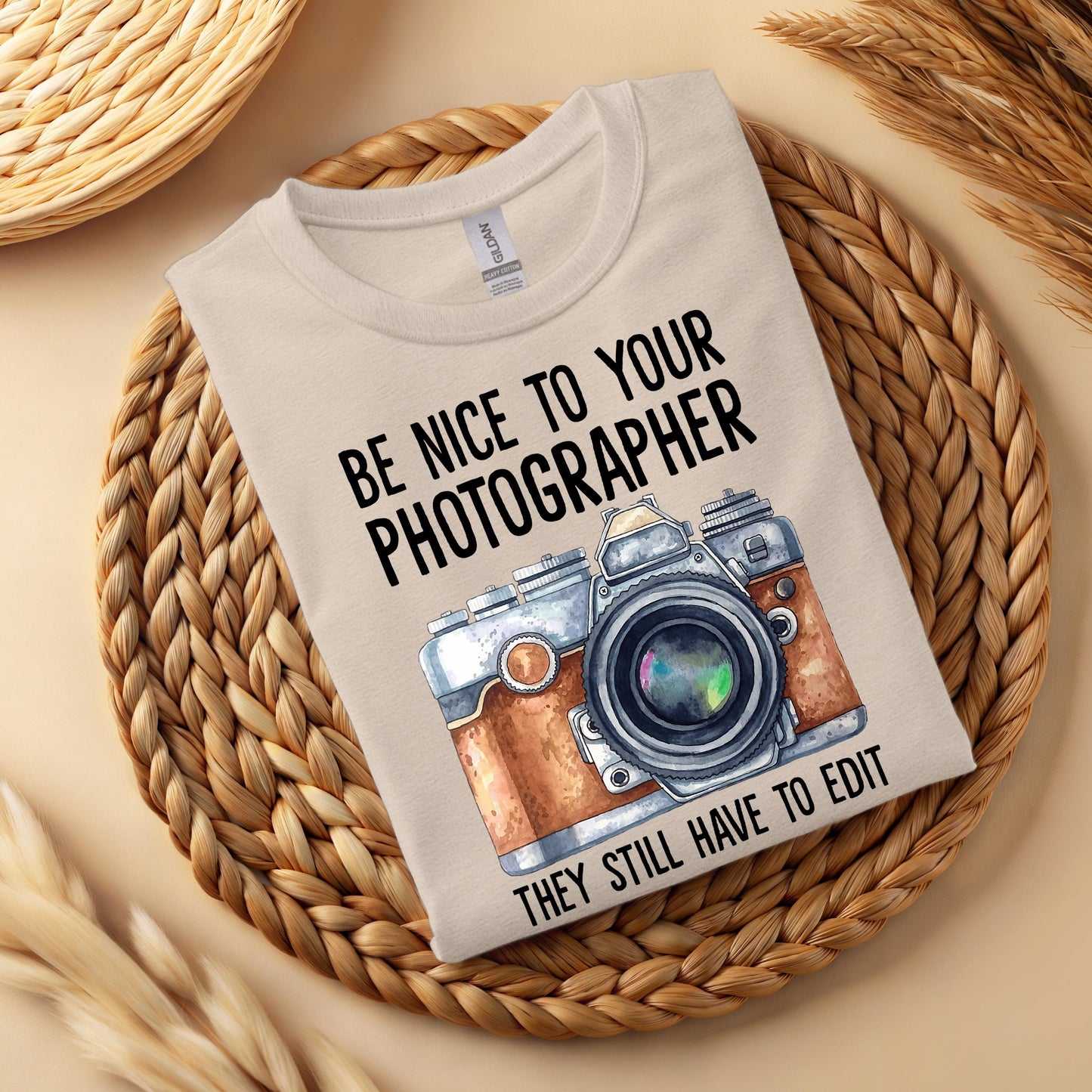 Funny Photographer Graphic Tee, Camera Humor, Unisex Soft Fit
