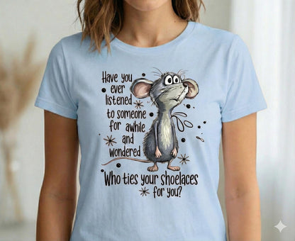 Sarcastic Mouse Graphic Tee – Snarky Humor, Unisex Cotton Shirt
