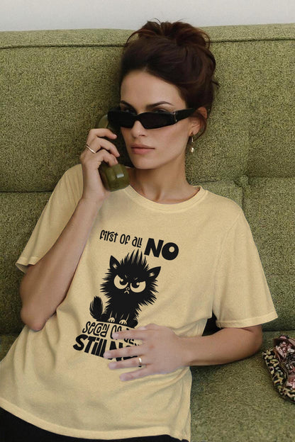 Grumpy Cat T-Shirt – Sarcastic Humor Graphic Tee