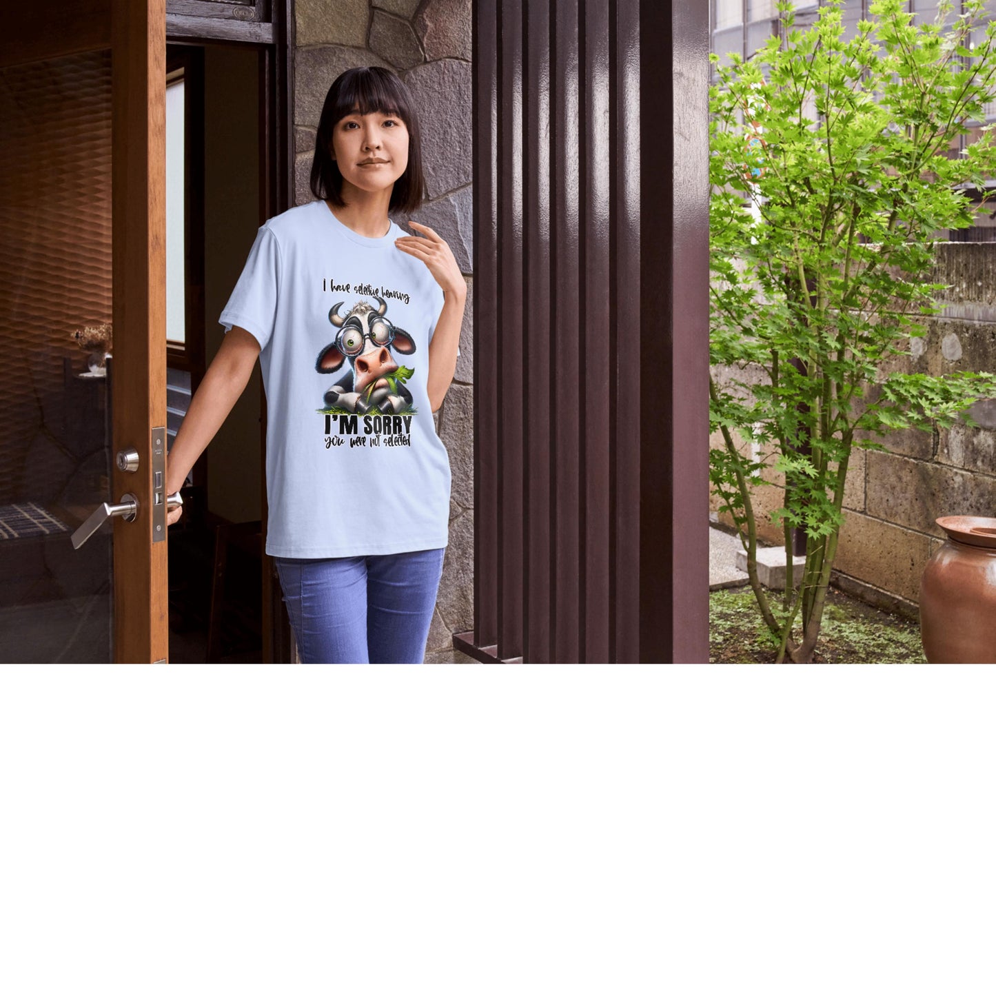 Funny Cow Graphic Unisex T-Shirt, Animal Lover Gift