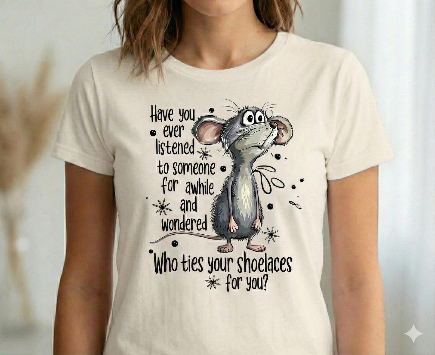 Sarcastic Mouse Graphic Tee – Snarky Humor, Unisex Cotton Shirt