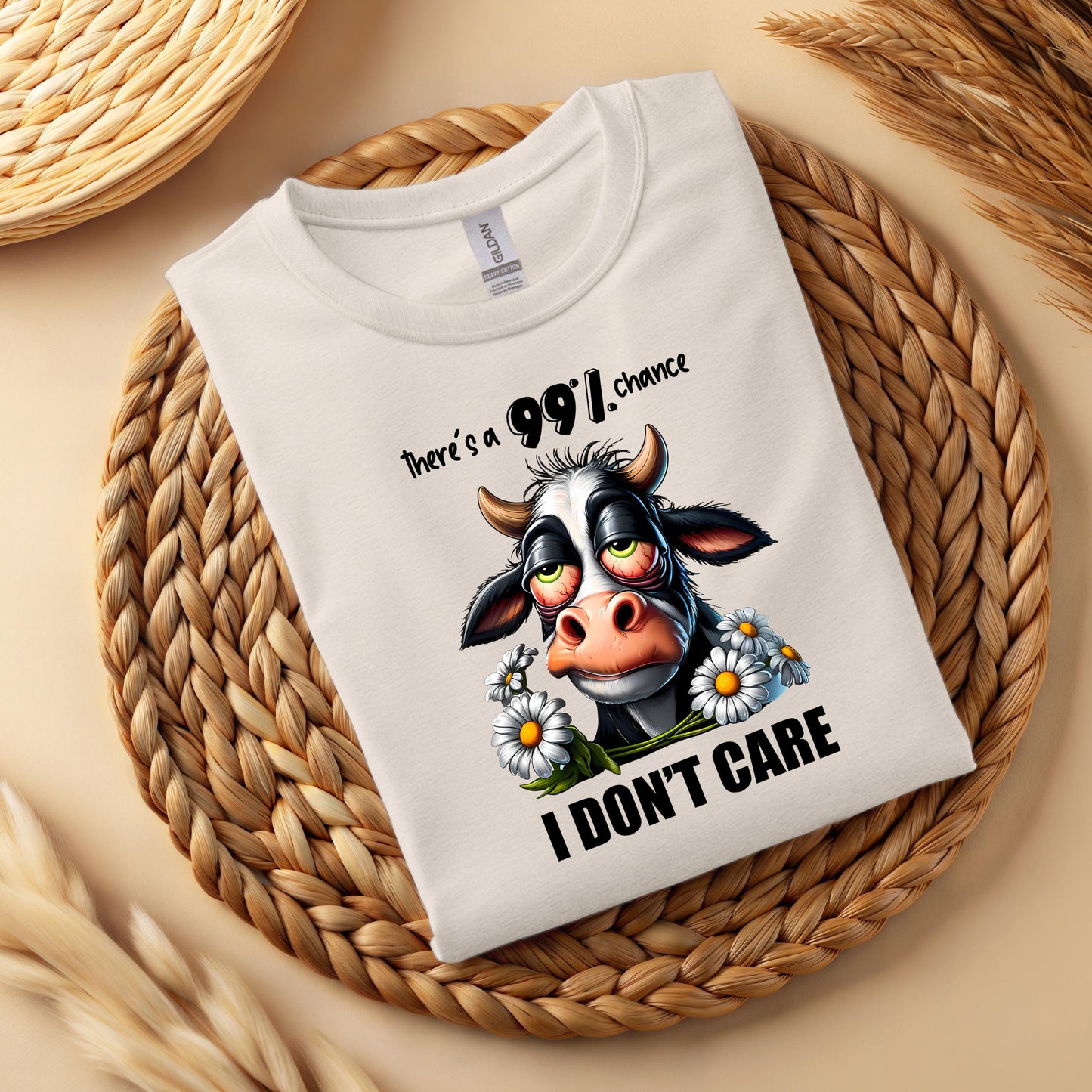 Funny Cow Graphic T-Shirt – Sarcastic Animal Lover Unisex Tee