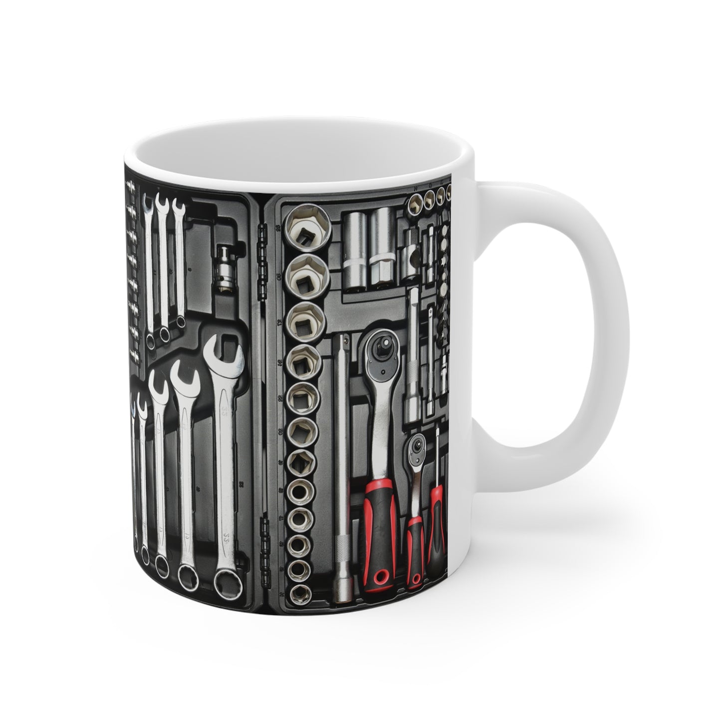 Toolbox Tools Mug — Mechanic Wrenches & Sockets Coffee Cup