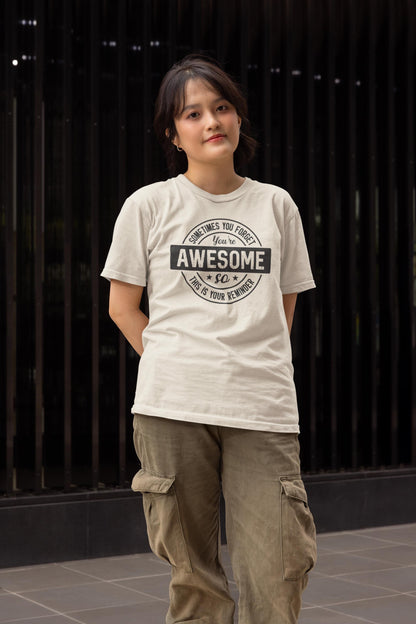 Reminder Graphic Tee, Unisex Soft Cotton T-Shirt