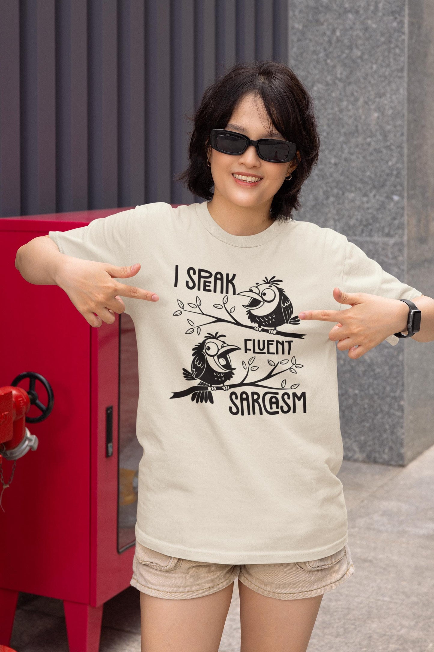 Funny Sarcastic Birds Graphic Tee - Unisex Softstyle Humor Shirt Gift