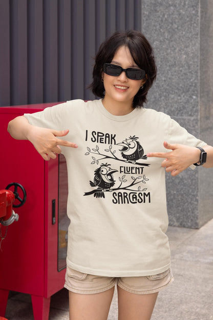 Funny Sarcastic Birds Graphic Tee - Unisex Softstyle Humor Shirt Gift