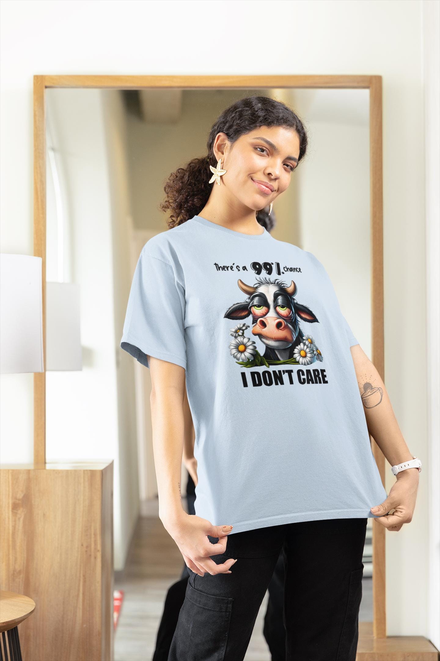 Funny Cow Graphic T-Shirt – Sarcastic Animal Lover Unisex Tee