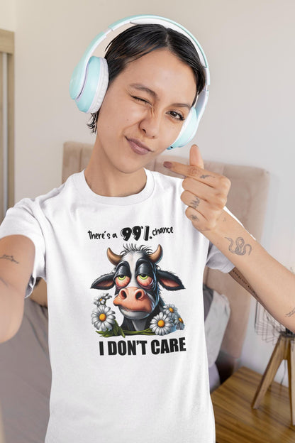 Funny Cow Graphic T-Shirt – Sarcastic Animal Lover Unisex Tee