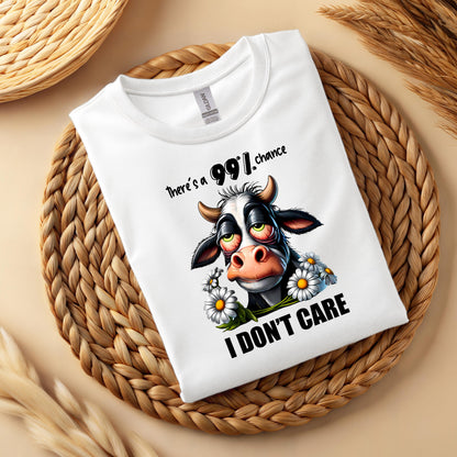 Funny Cow Graphic T-Shirt – Sarcastic Animal Lover Unisex Tee