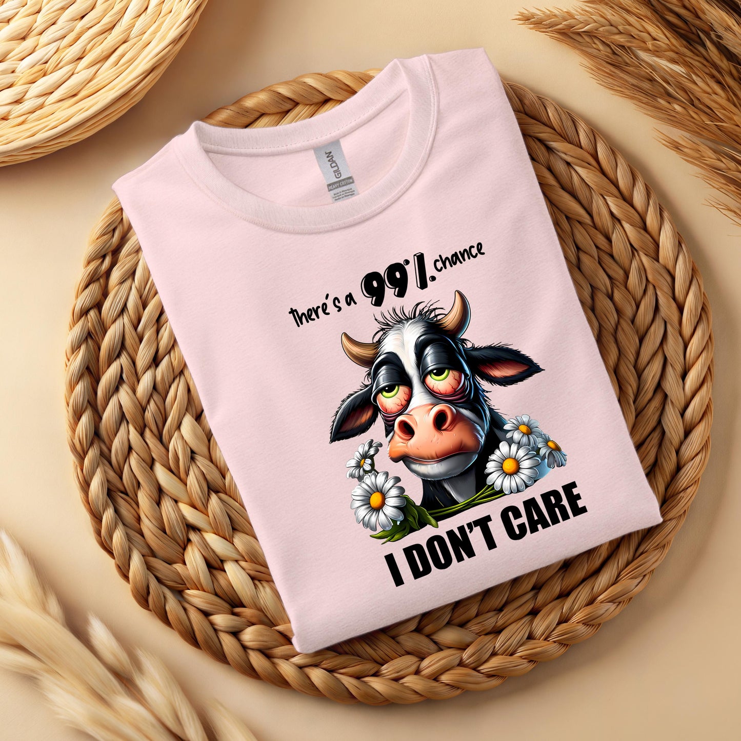 Funny Cow Graphic T-Shirt – Sarcastic Animal Lover Unisex Tee