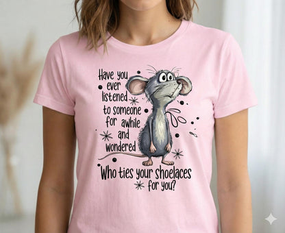 Sarcastic Mouse Graphic Tee – Snarky Humor, Unisex Cotton Shirt