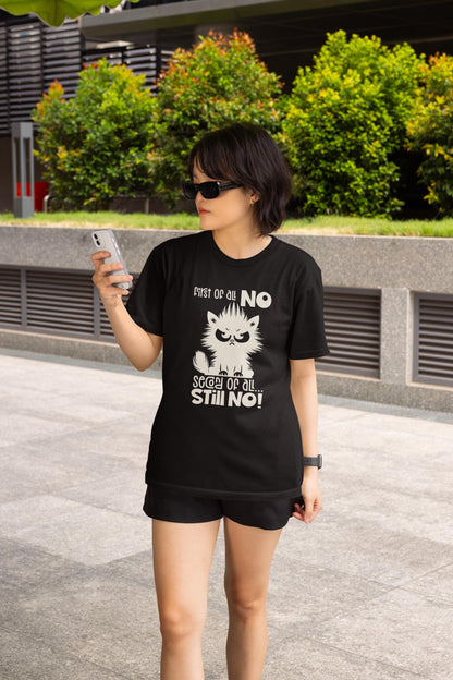 Grumpy Cat T-Shirt – Sarcastic Humor Graphic Tee