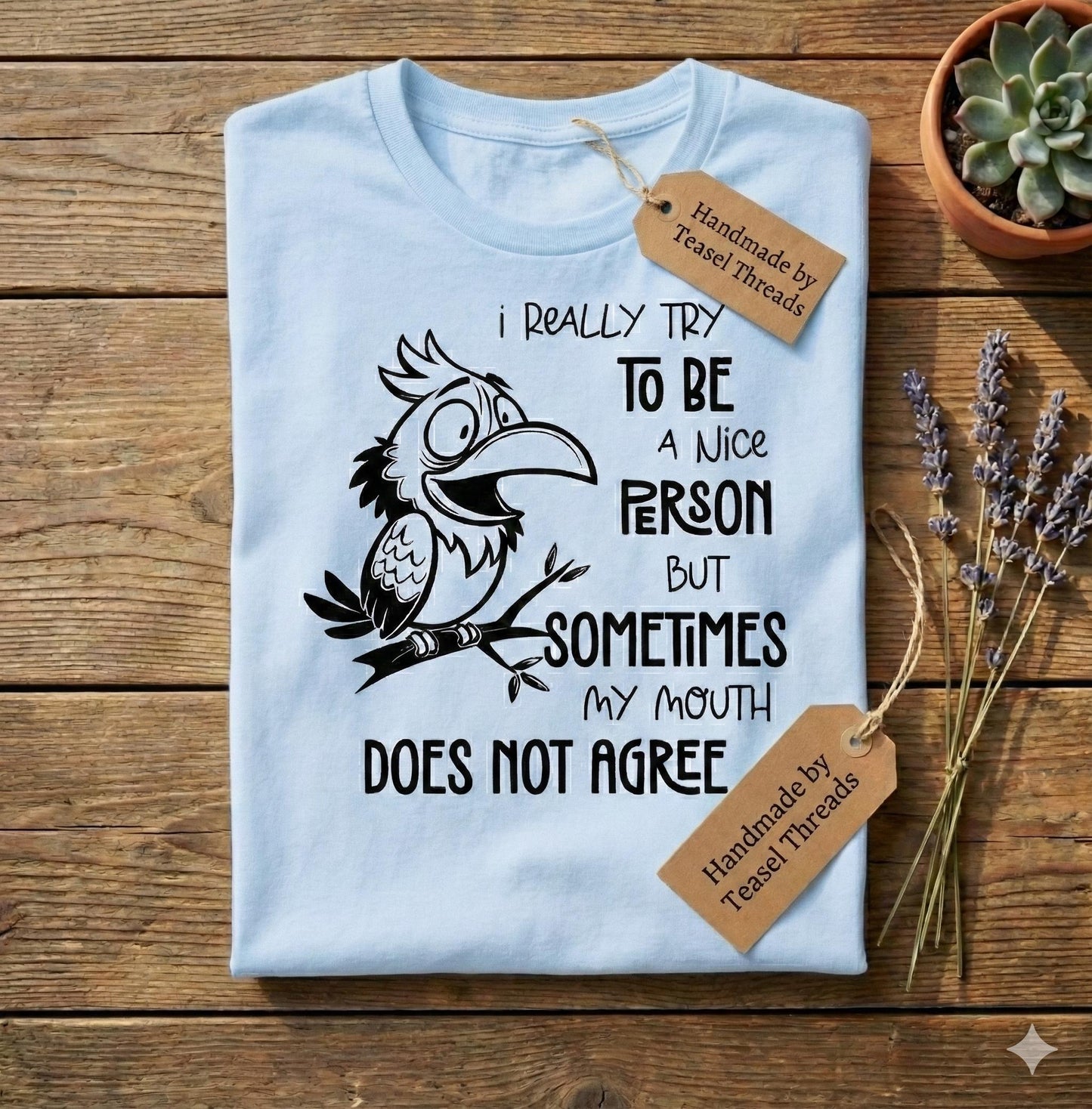 Funny Bird Graphic T-Shirt – Sarcastic Humor Tee