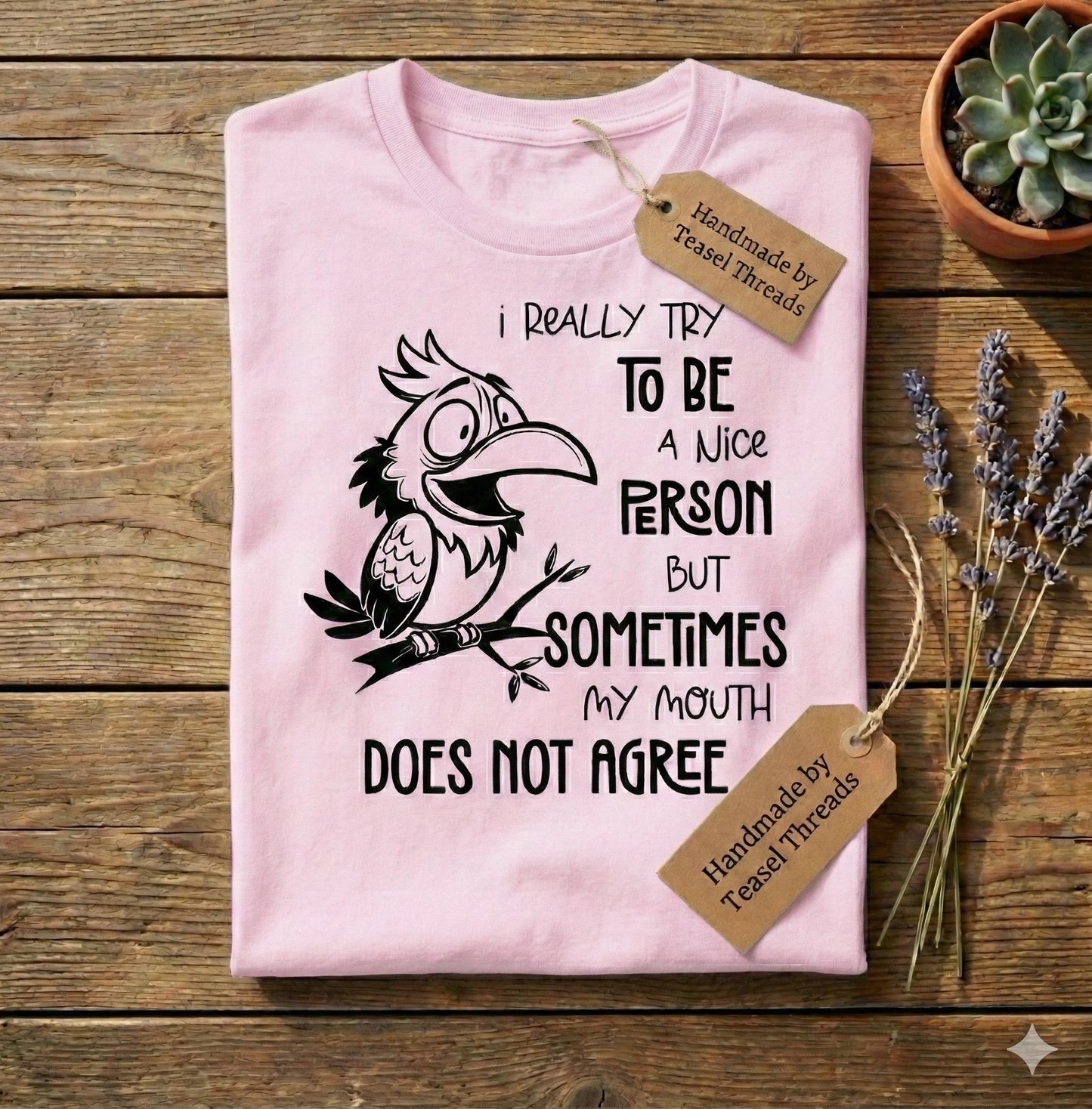 Funny Bird Graphic T-Shirt – Sarcastic Humor Tee
