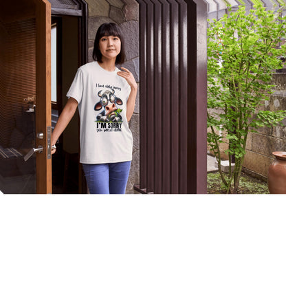 Funny Cow Graphic Unisex T-Shirt, Animal Lover Gift