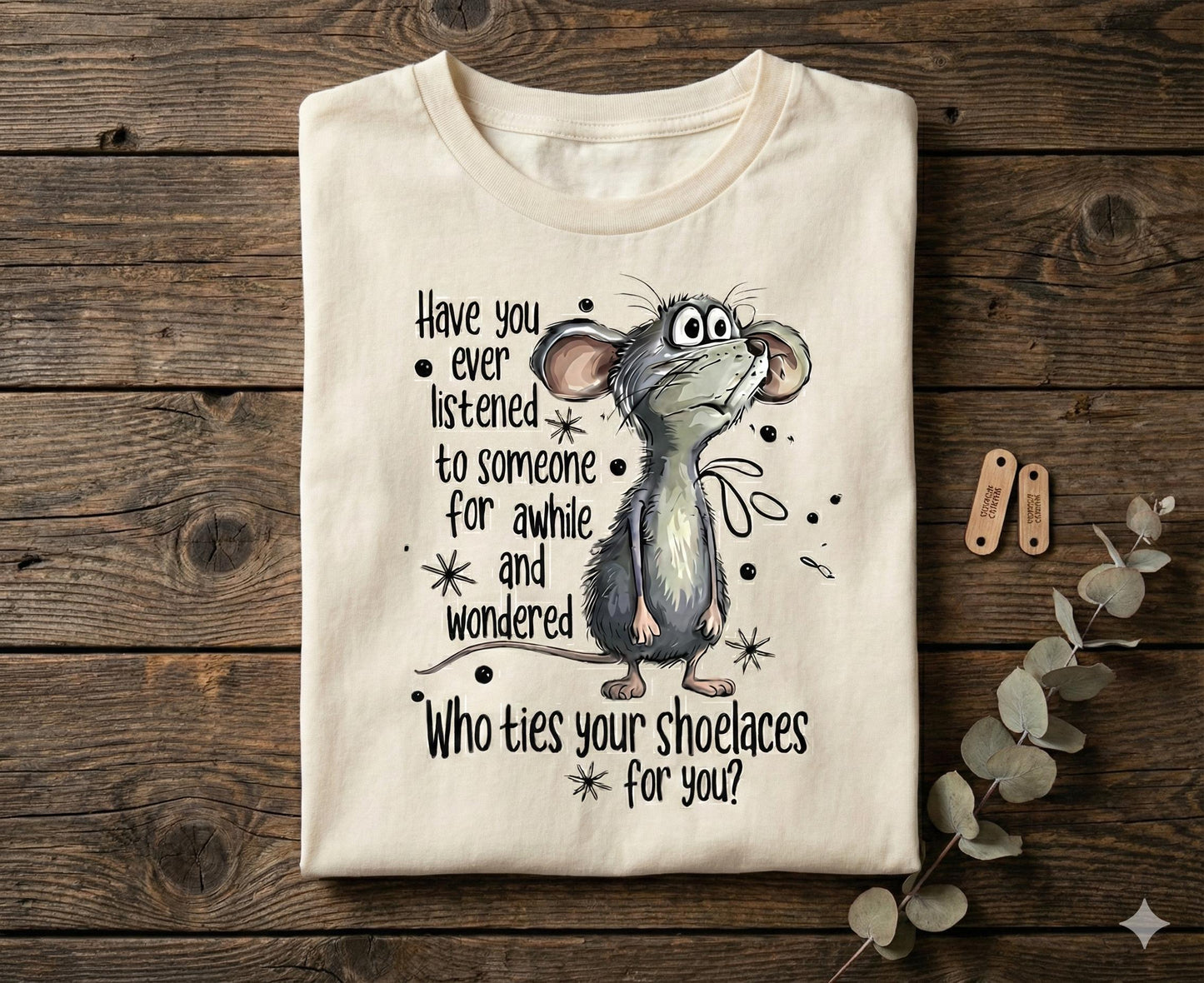 Sarcastic Mouse Graphic Tee – Snarky Humor, Unisex Cotton Shirt