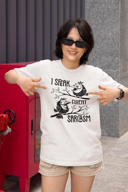 Funny Sarcastic Birds Graphic Tee - Unisex Softstyle Humor Shirt Gift